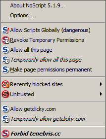 getclicky tracking JS on the sphere browser download page